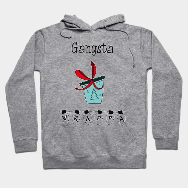 Christmas Gangsta_1 Hoodie by DitzyDonutsDesigns